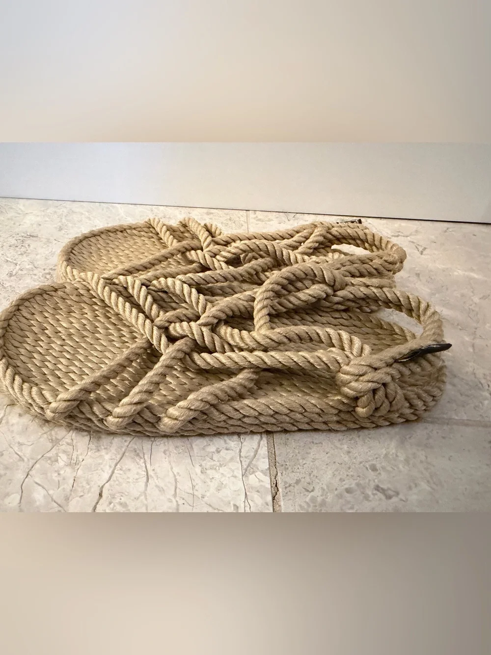 Nomadic State of Mind Rope Sandals Tan Women’s Size 8 Handmade USA